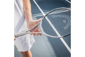 Racchetta da tennis Head SQUARED grigia olografica con tecnologia Dual Tube salva-braccio