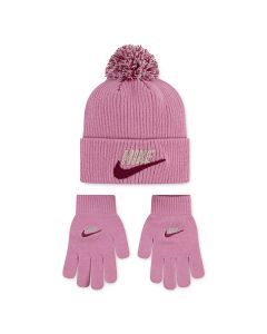 Nike Berretto e Guanti Chenille Rosa