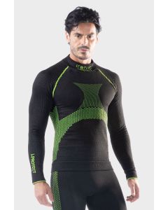 Iron-ic Maglia Termica 1.0 Cut-Resistant Black/Neon IRN da Uomo