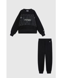 Champion Tuta con stampa Nera da  Bambina