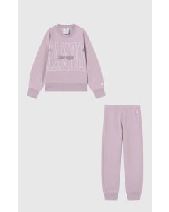 Champion Tuta con stampa Viola da  Bambina
