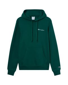 Champion Felpa con interno felpato e logo ricamato Verde da Uomo