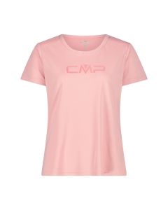 CMP T-shirt girocollo con logo Rose da donna