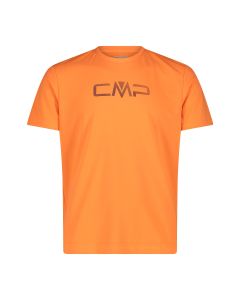 CMP T-Shirt girocollo con logo Flame/Pacific da Uomo