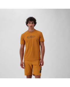 CMP T-Shirt girocollo con logo Curcuma da Uomo