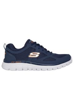 Skechers Burns - Agoura Blu Navy/Orange da Uomo