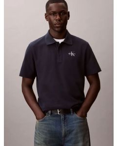 Calvin Klein Polo Casual Monologo Dark Sapphire da Uomo