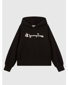 Champion Felpa con cappuccio Nera da Bambina
