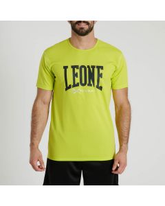 Leone T-Shirt Logo Lime da Uomo