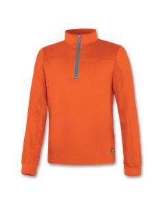 Astrolabio Maglia mezza zip collo alto Arancione da Uomo