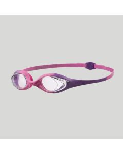 Arena Spider Goggles for Girls Pink-Purple Clear Lens
