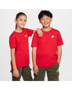 Nike T-Shirt mit gesticktem Logo University Red für Jungen