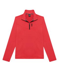 Colmar Felpa da Sci in Pile Mezza Zip Rossa da Donna