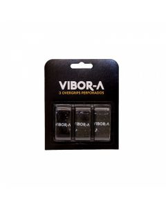 Vibor-A Pack 3 Overgrips Microperforated Neri