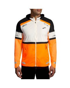 Brooks Run Visible Jacket 2.0 Black/Fluoro Flash da Uomo