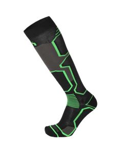 Mico Calza Ski Warm Control Medium Nero/Verde Fluo