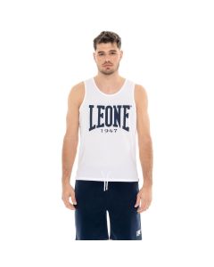 Leone Canotta Big Logo Optic White da Uomo
