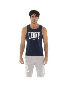 Leone Canotta Big Logo Navy Blue da Uomo