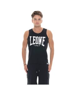 Leone Canotta Big Logo Black da Uomo