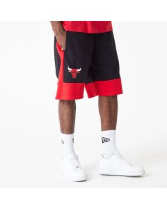 New Era Pantaloncini Chicago Bulls NBA Colour Block Neri
