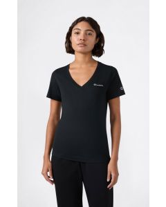 Champion T-Shirt con scollo a V Icons Nera da Donna