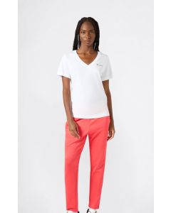 Champion T-Shirt con scollo a V Icons Bianca da Donna