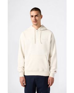 Champion Felpa con cappuccio e maxi logo ricamato Crema da Uomo