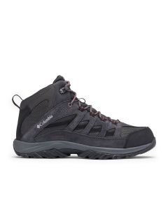 Columbia Crestwood Mid Waterproof Dark Grey/Deep Rust da Uomo