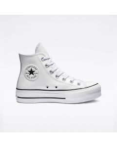 Converse Chuck Taylor All Star Lift Platform in White Leather