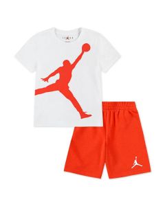 Nike Completo Jordan Jumpman Jumbo Arancione/Bianco da Bambino