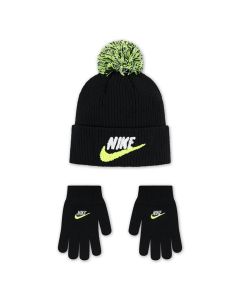 Nike Berretto e Guanti Chenille Nero