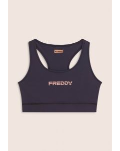 Freddy Top sportivo con retro vogatore elasticizzato Viola da Donna