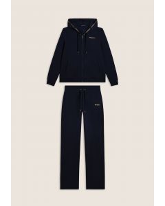 Freddy Tuta con cappuccio e logo dorato Blu da Donna