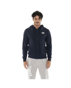 Leone Felpa Con Cappuccio e Zip HJ Navy Blue da Uomo