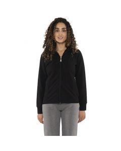 Leone Felpa Never Without full zip Black da Donna