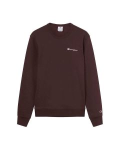 Champion Felpa con logo piccolo ricamato Marrone da Uomo