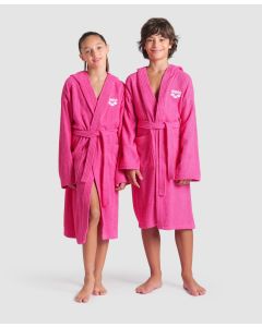 Arena Accappatoio Unisex Zeppelin Junior Shocking Pink/White in Cotone