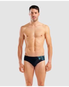 Arena Slip da nuoto Kikko Black/Water da Uomo