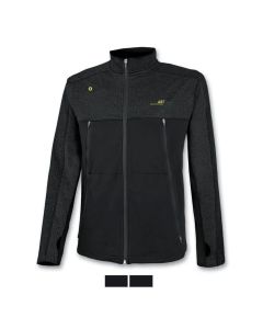Astrolabio Maglia Running Full Zip Nera da Uomo