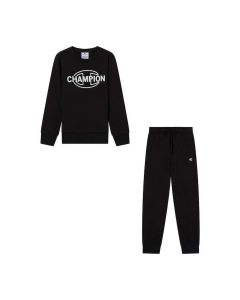 Champion Tuta girocollo con loro stampato Junior Nera