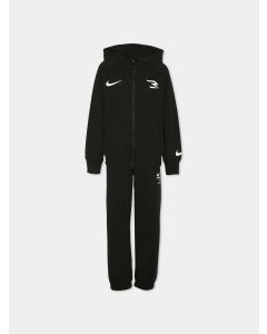 Nike Tuta 3Brand in french terry Junior Nera