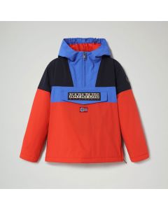 Napapijri Giacca Rainforest Color Block Arancione da Bambini OUTLET