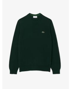 Lacoste Pullover girocollo in lana Verde-YZP da Uomo