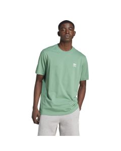 Adidas T-Shirt Trefoil Essential Verde da Uomo 