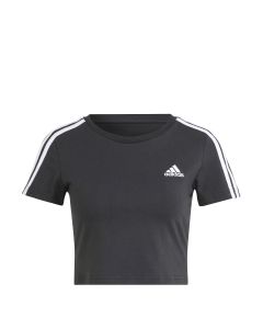 Adidas T-Shirt corta 3Stripes Black/White da Donna