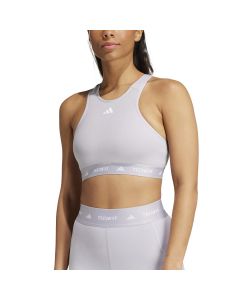 Adidas Reggiseno Sportivo Techfit Medium-Support Bianco da Donna