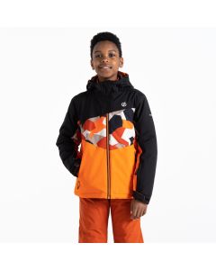 Dare2b Giacca da Sci Humor II Orange Black Camo da Bambina