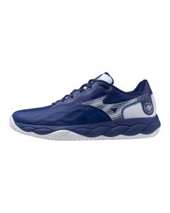 Mizuno Wave Enforce Court Clay Bellwether Blau/Wei&szlig;/Fjordblau Herren