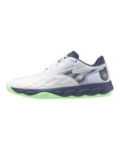 Mizuno Wave Enforce Court Ac White/Vintage Indigo/Neo Mint for Men