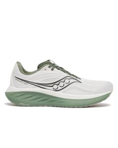 Saucony Ride 18 White/Olivine da Uomo